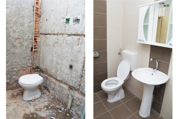 Before & After - Bathroom Tiles
