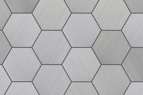 Tiled aluminium background