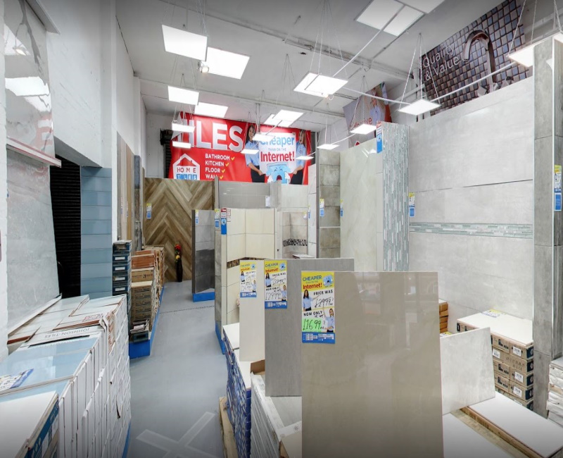 Inside the Aylesbury Store showing off different tile displays